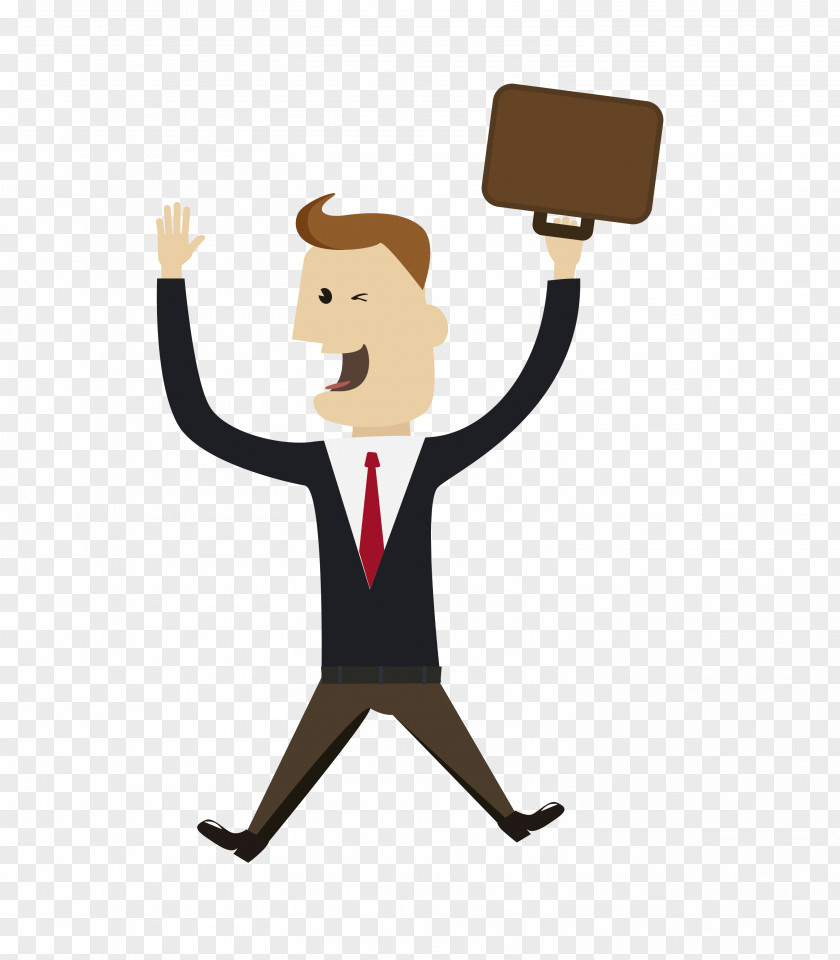 The Man With Briefcase PNG
