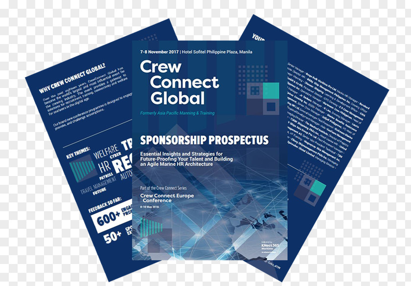 Business CrewConnect Global Conference & Exhibition Brochure Advertising Flyer PNG