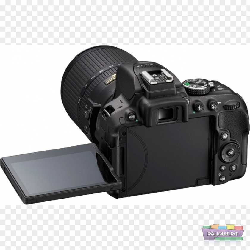 Digital Camera Nikon D5200 SLR Lens DX Format PNG