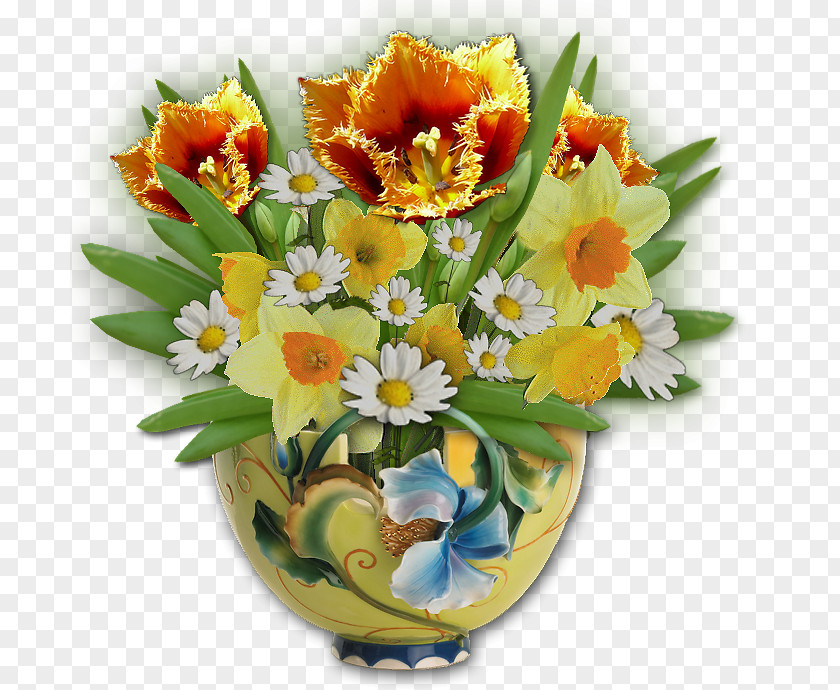 Flower Floral Design Cut Flowers Bouquet Vase PNG