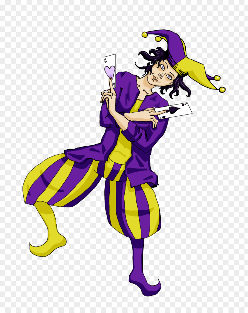 Joker Costume Design Clip Art PNG