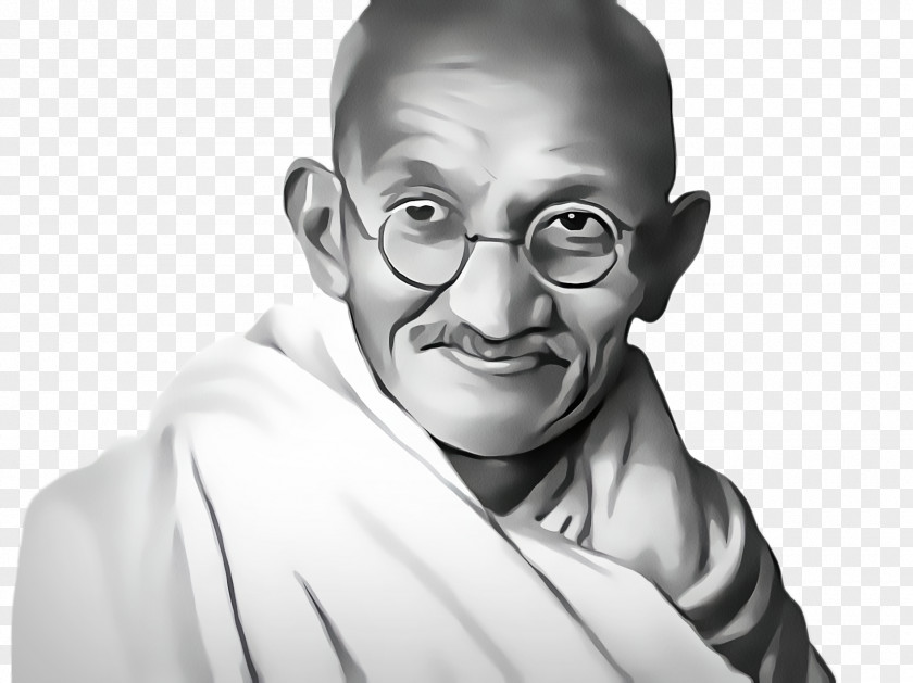 Zen Master Smile Mahatma Gandhi PNG