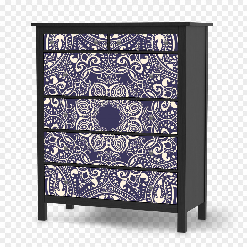 Blue Mandala Drawer Bedside Tables Hemnes Commode Armoires & Wardrobes PNG