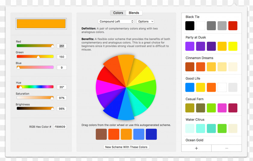 Colorful Shading Card Analogous Colors Color Scheme Complementary Wheel PNG