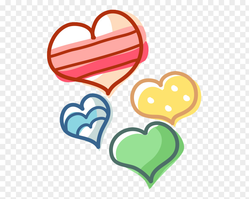 Heart-shaped Graffiti Heart Cartoon Clip Art PNG