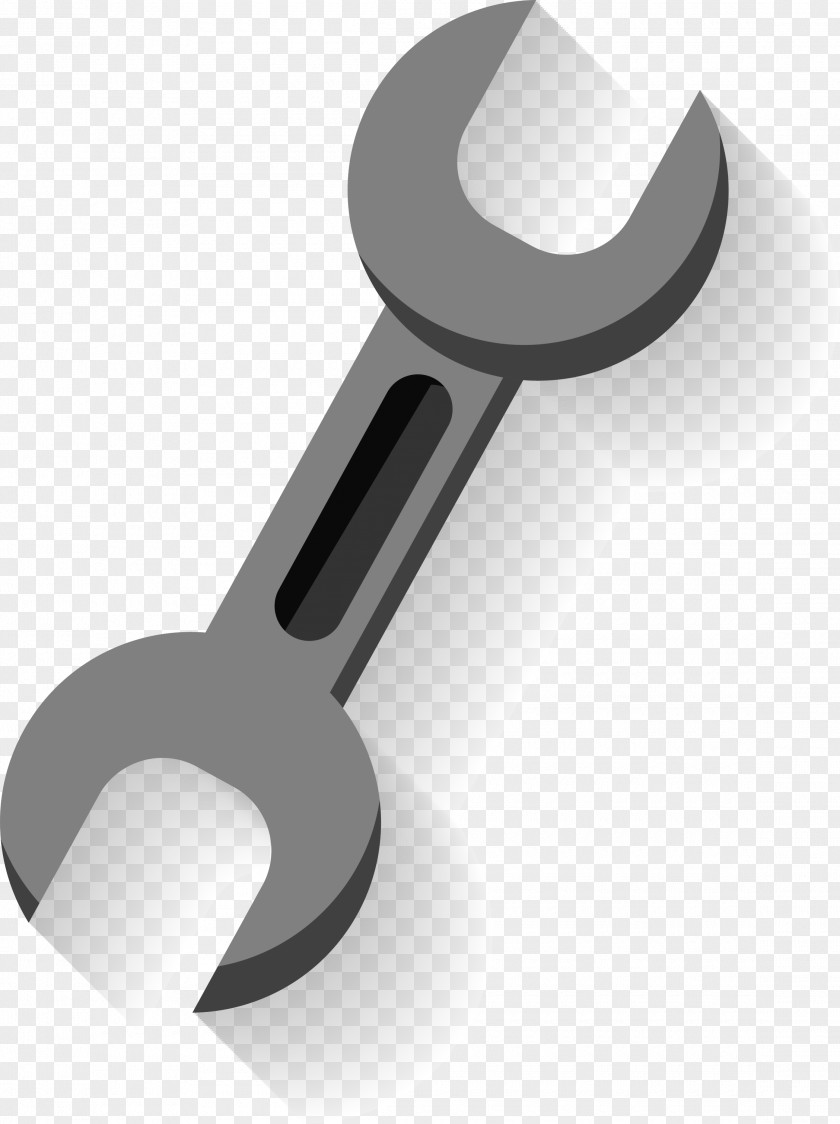 Simple Grey Spanner Icon PNG
