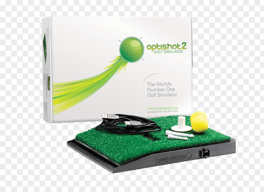 Swing Golf Gps OptiShot 2 Simulator Bundle Includes Extra Replacement Turf And 15ft USB Extension Cable Indoor Sports PNG