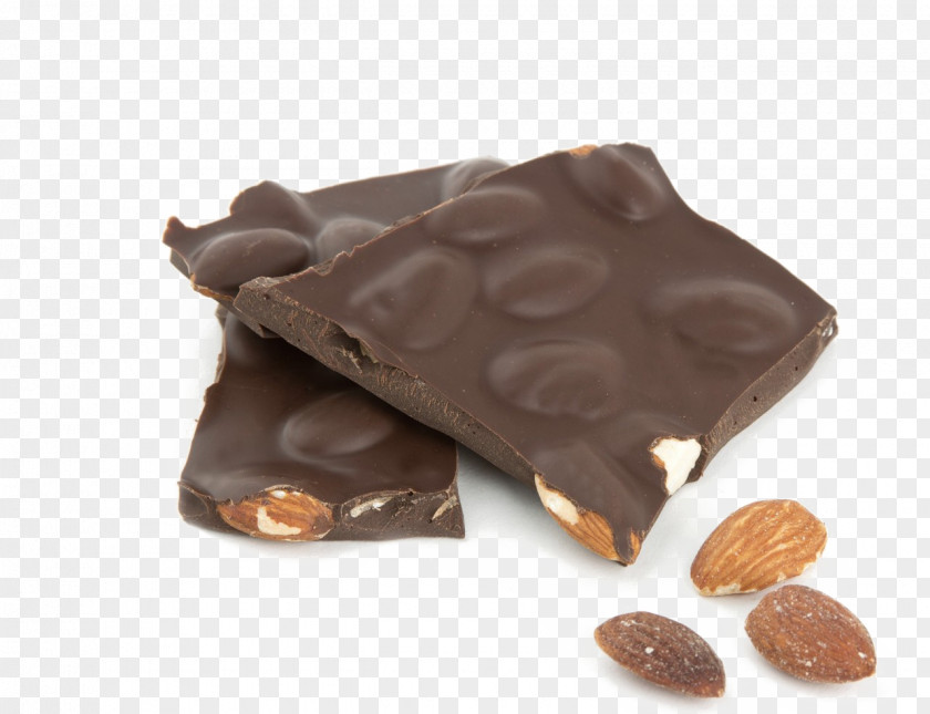 Chocolate Bar Dark Almond Bark PNG