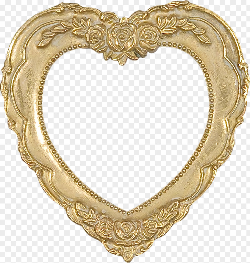 Gold Heart Valentines Day PNG