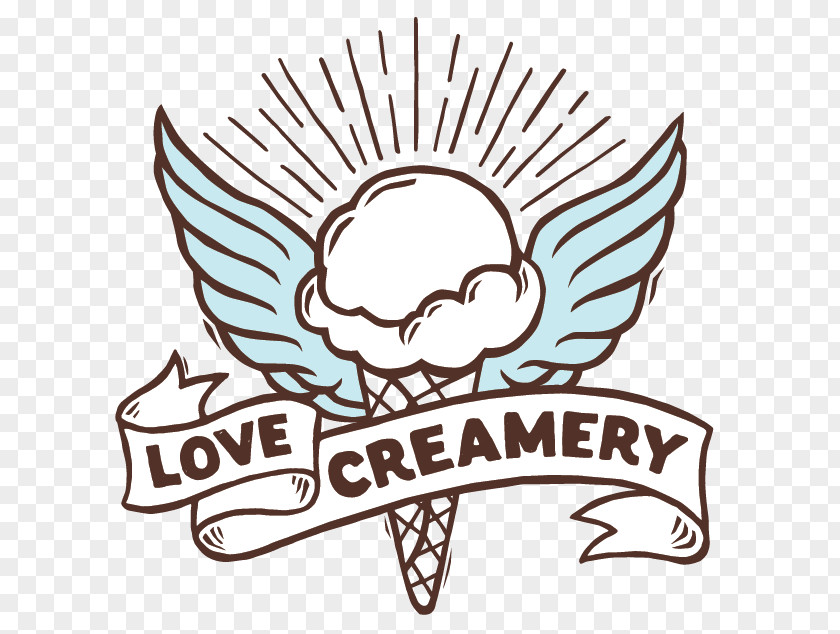 Ice Cream Creamery Cafe Krumkake Coffee PNG