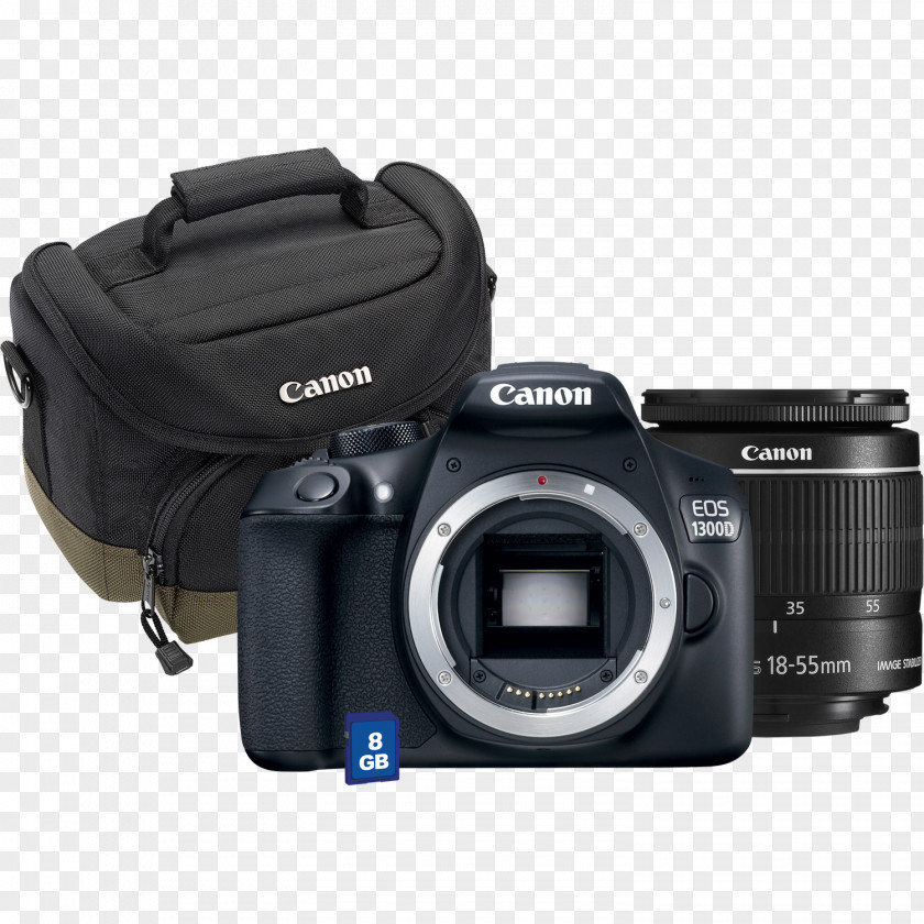 Camera Canon EOS 1300D 1000D EF-S 18–55mm Lens 350D Mount PNG