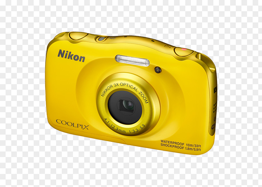 Camera Nikon Coolpix W100 Digital (Yellow) Point-and-shoot COOLPIX A100 PNG