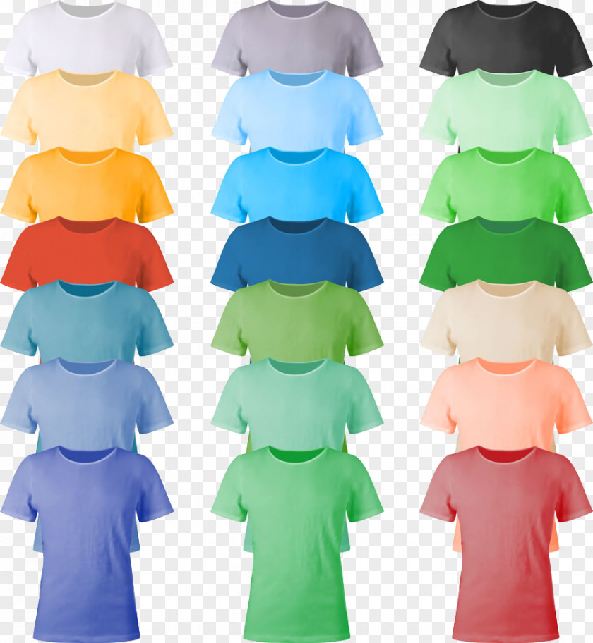 Color T-shirt Design Image Printed Clothing PNG