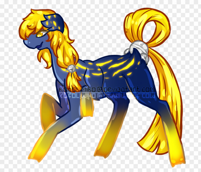 Night Glitter Sky Horse Carnivora Character Clip Art PNG