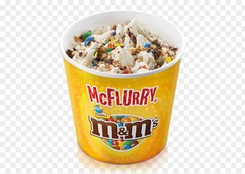 Percentage McDonald's McFlurry With M&M's Candies Sundae Ice Cream Mars PNG