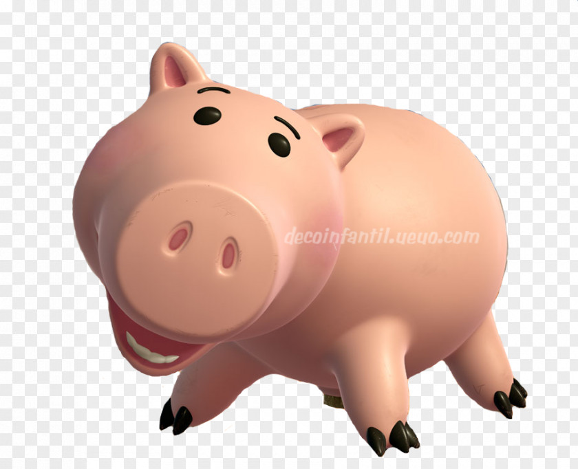 Toy Story Hamm Buzz Lightyear Pixar Piggy Bank PNG