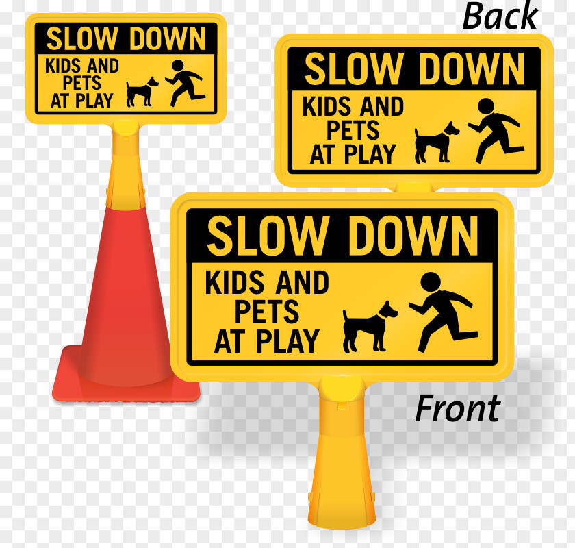 Child Slow Children At Play Warning Sign Parking PNG