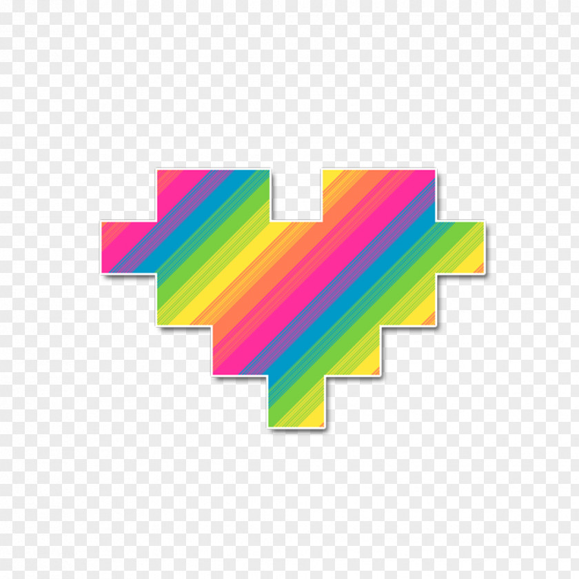 Cool Designs Heart Pixelation Rainbow Violet Drawing PNG