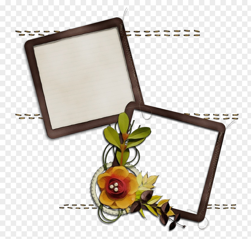 Flower Plant Picture Frame PNG