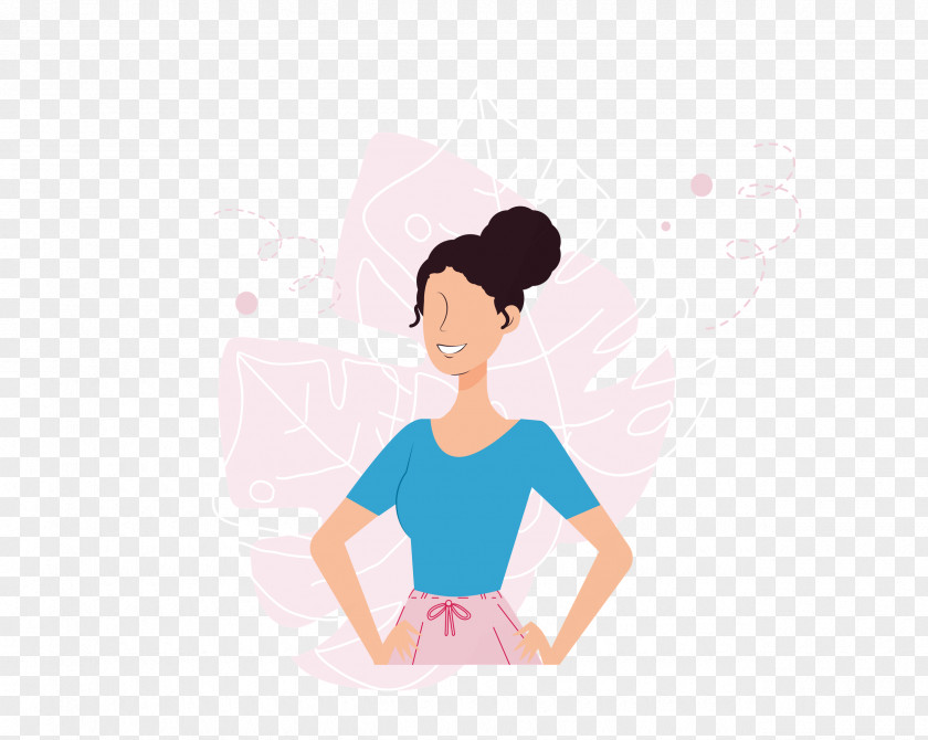 Physical Fitness Cartoon Happiness Pink M Meter PNG