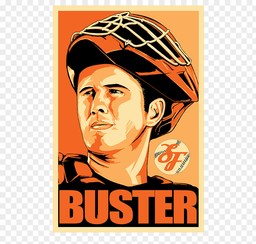 San Francisco Giants Buster Posey Art Clip PNG