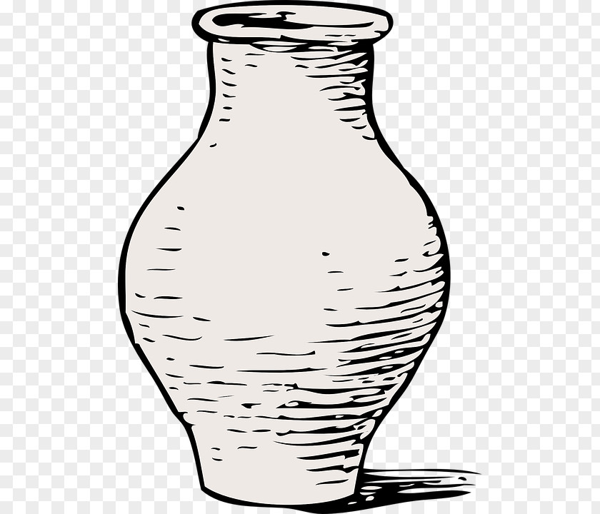 Vaseblackandwhite Vase Clip Art PNG