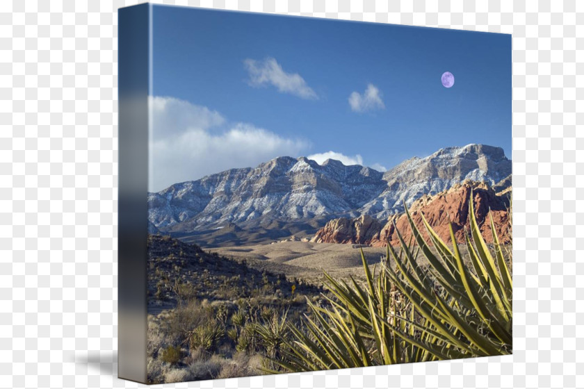 Desert Frame Mojave Mount Scenery Painting Art PNG