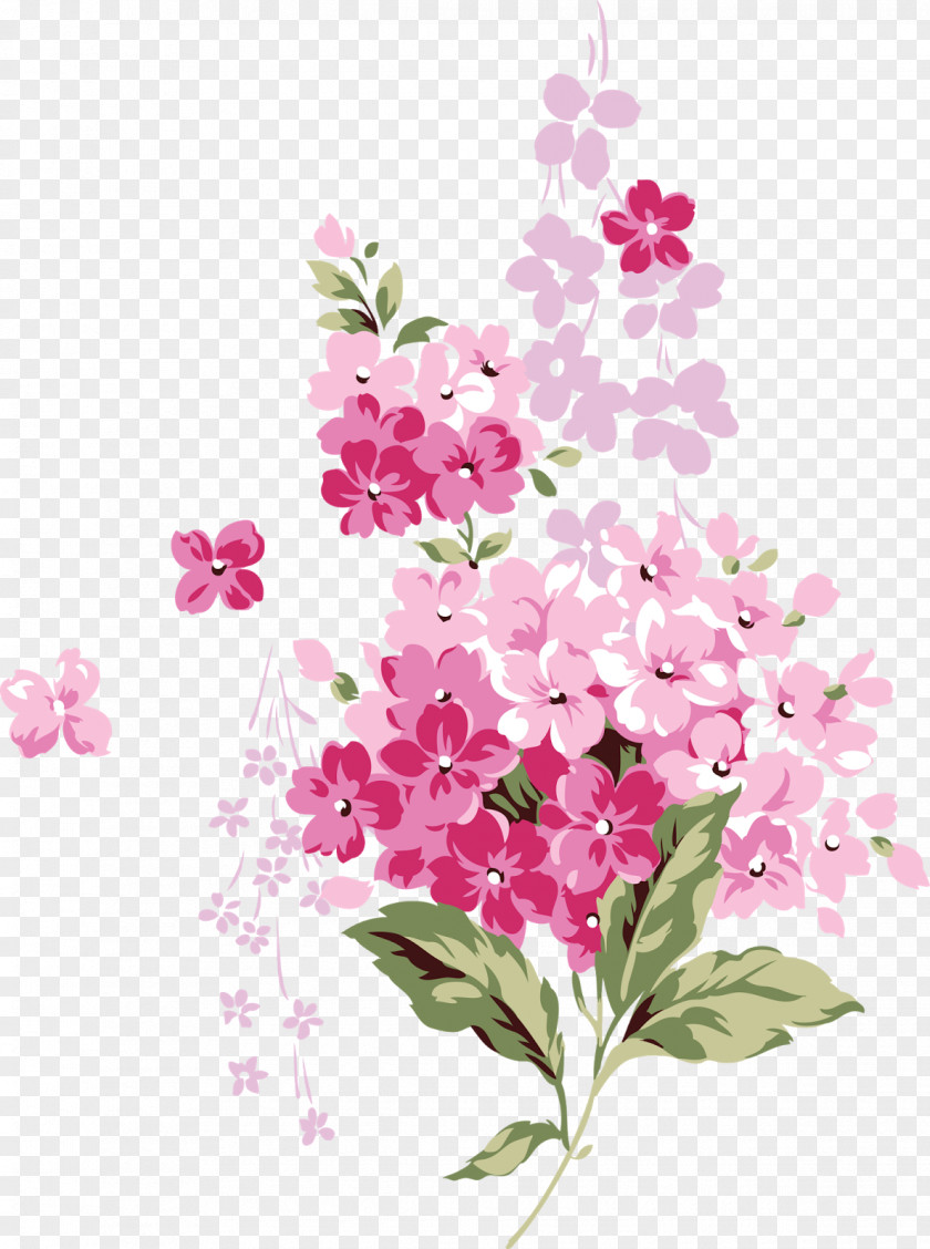 Flowers Vector Pink Clip Art PNG