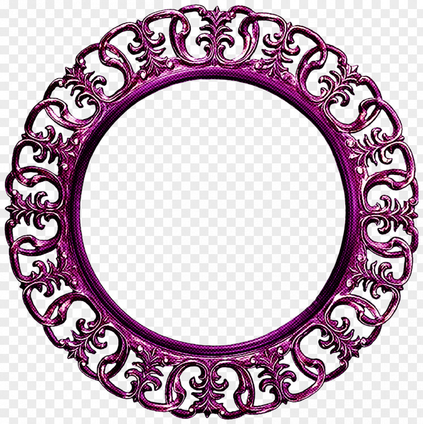 Interior Design Mirror Pink Circle Oval Magenta PNG