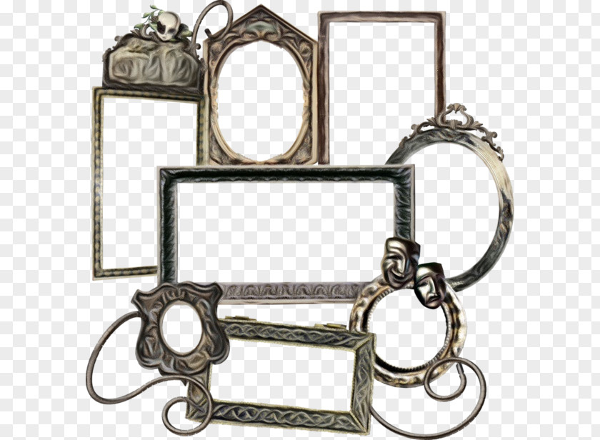 Metal Rectangle Picture Frame PNG