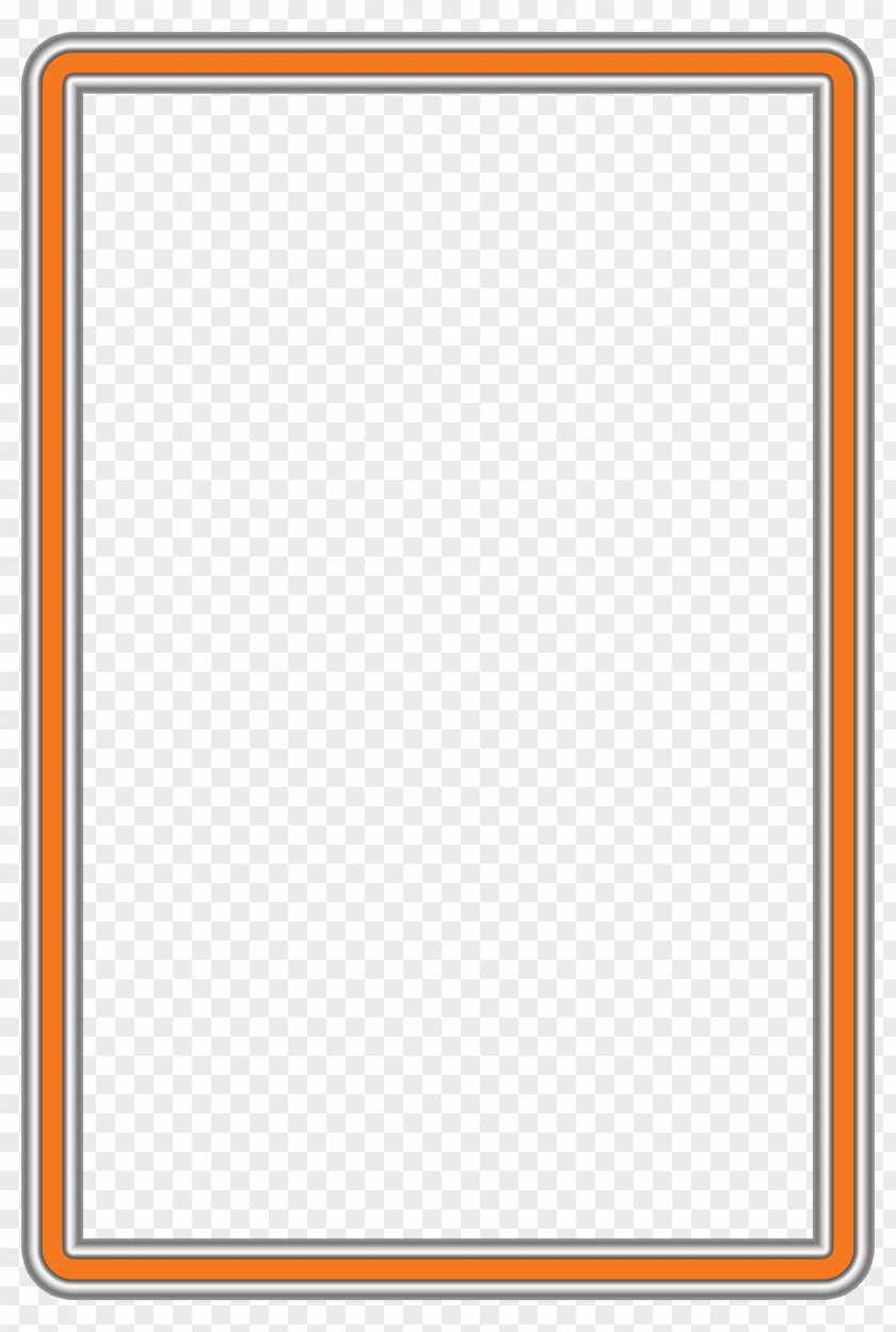 Orange Frame Line Angle Point Pattern PNG
