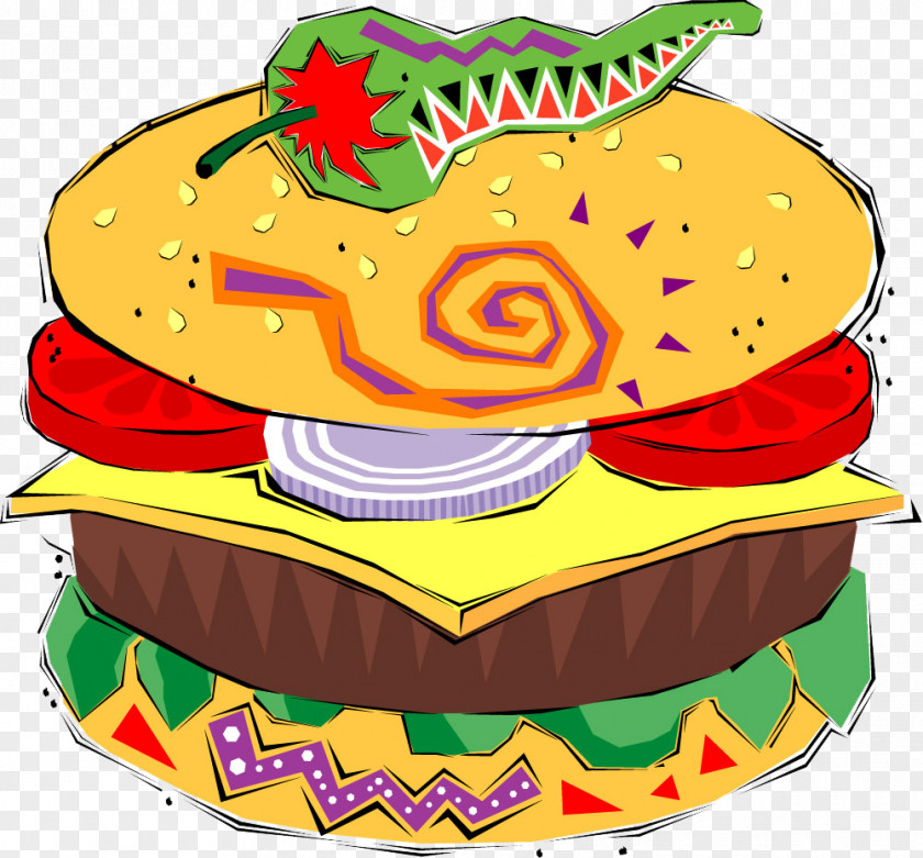 Bread Pattern,Free To Pull The Material Hamburger Clip Art PNG