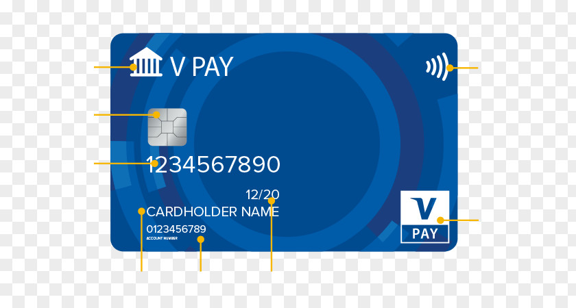 Design Debit Card V Pay Brand PNG
