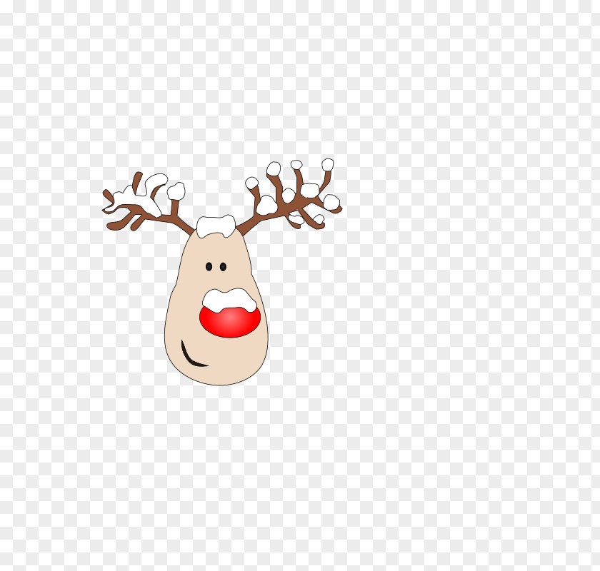 Reindeer Rudolph Nose Clip Art PNG