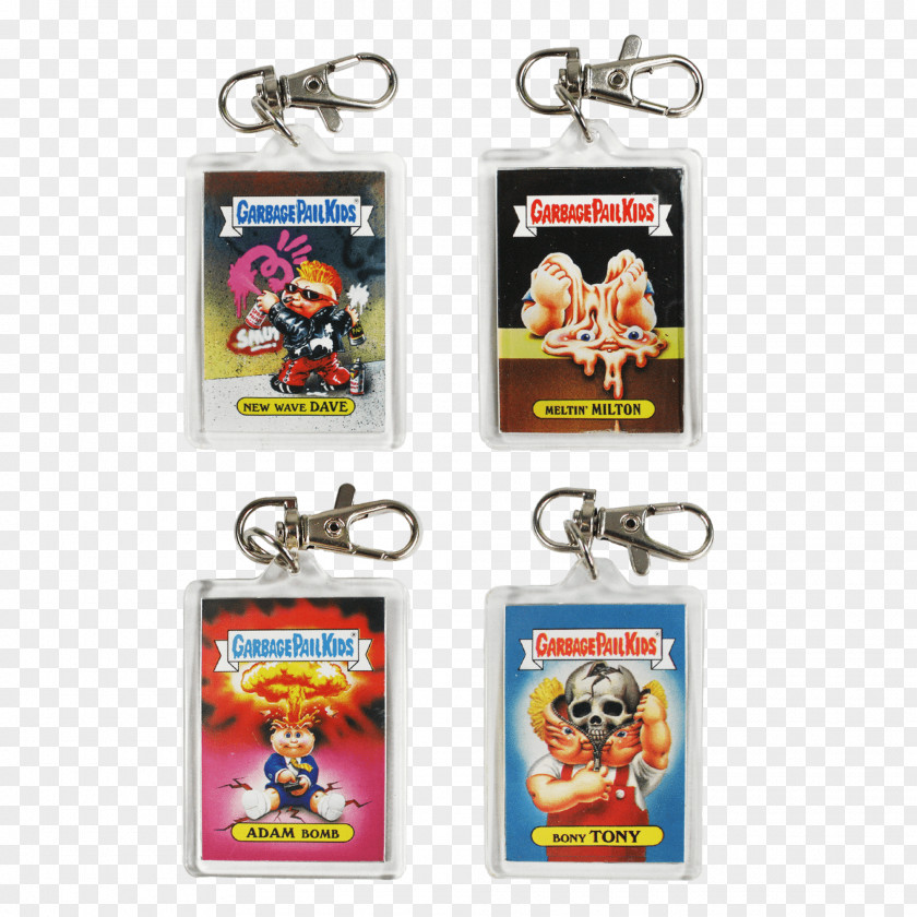 Zipper Pulls Garbage Pail Kids Key Chains Plastic Blanket PNG