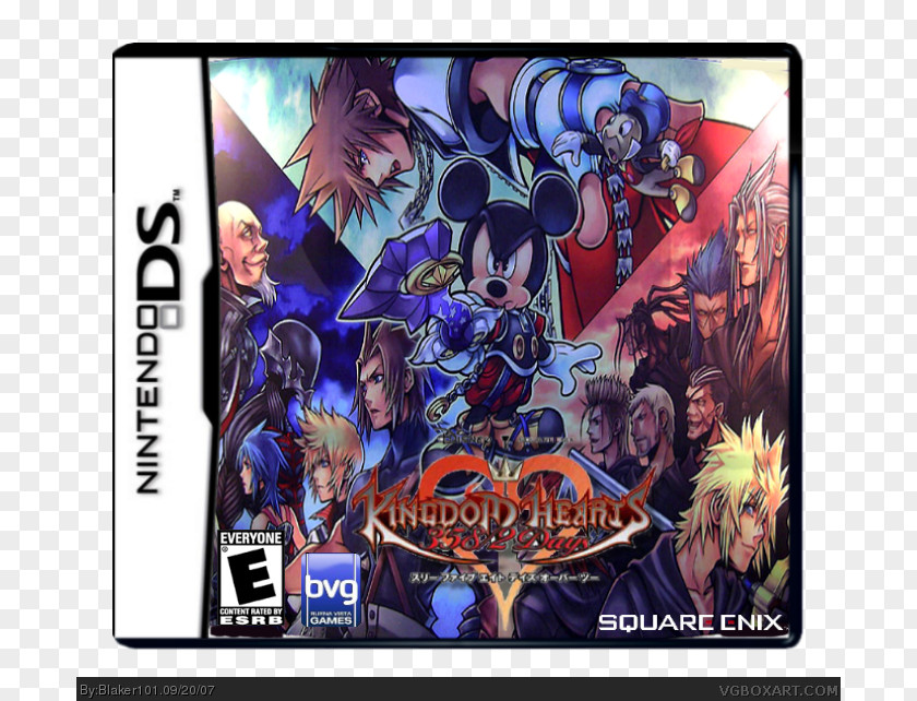 Kingdom Hearts 3582 Days 358/2 HD 1.5 Remix II Nintendo DS PNG