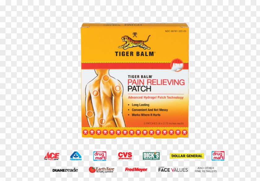 Shoulder Pain Tiger Balm Transdermal Analgesic Patch Liniment Arthritis Muscle PNG