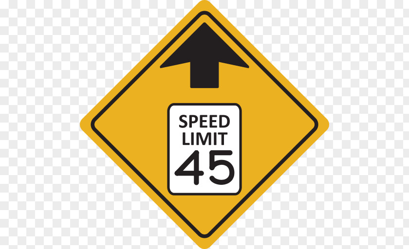 Warning Sign Traffic Speed Limit Manual On Uniform Control Devices PNG
