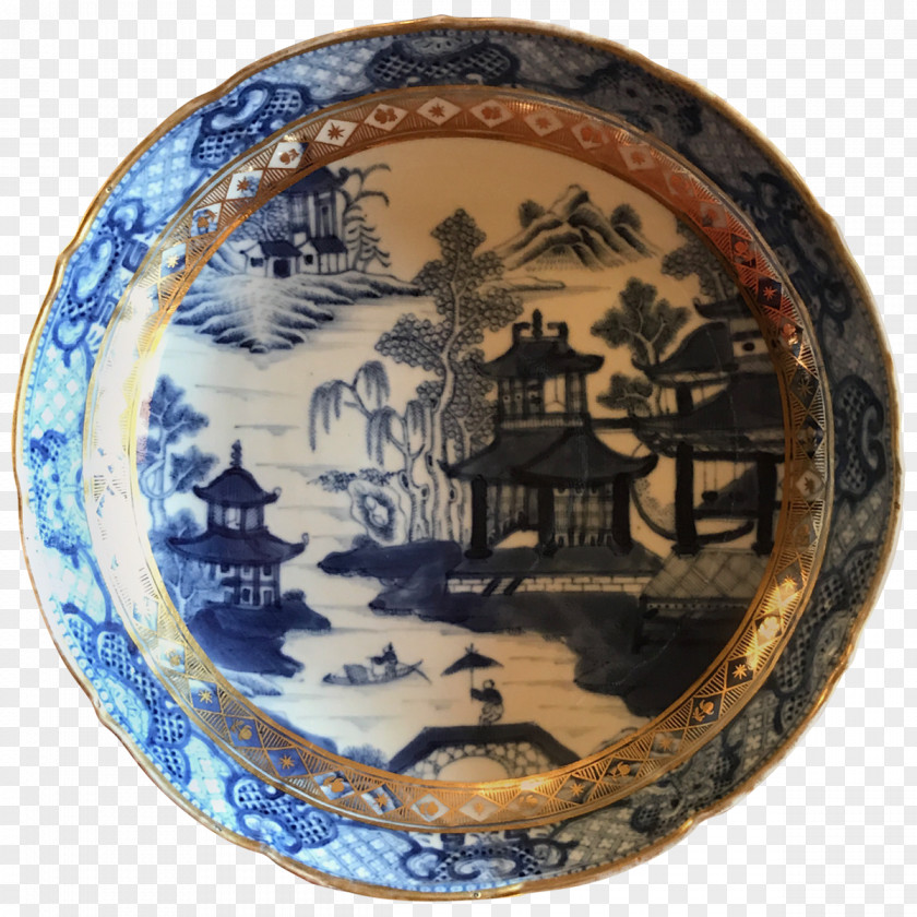 Blue And White Porcelain Bowl Tableware Platter Ceramic Plate PNG