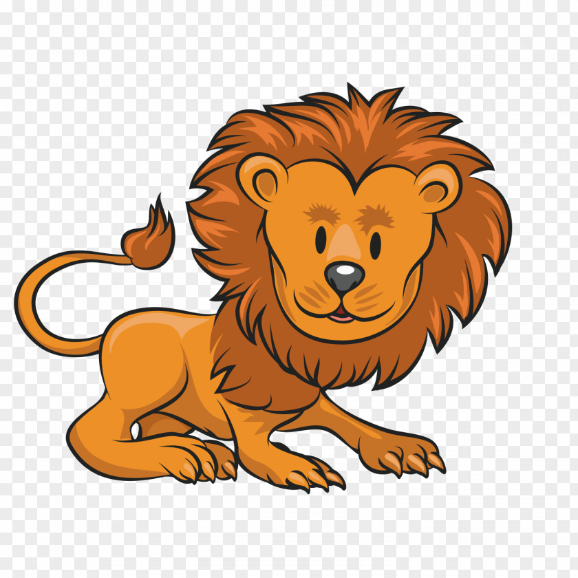 Cartoon Lion Animal Clip Art PNG