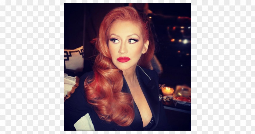 Hair Christina Aguilera Blond Red Human Color Celebrity PNG