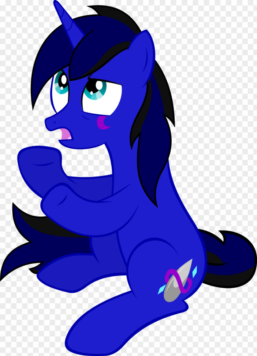 Horse Pony Cobalt Blue Clip Art PNG