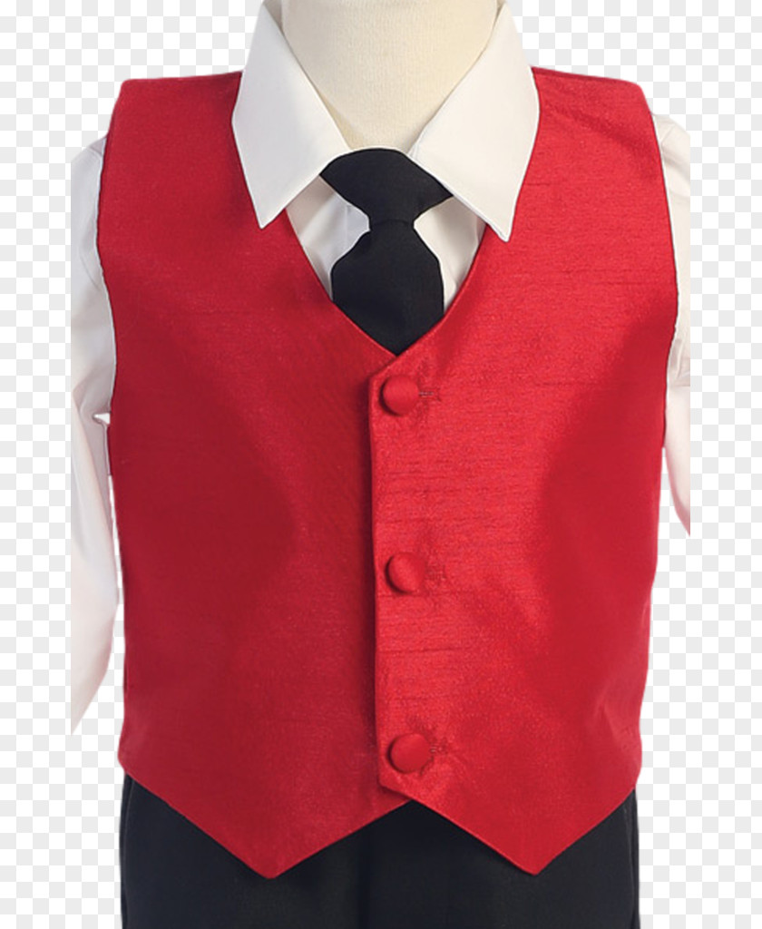 Red Undershirt Gilets Boy Formal Wear Suit Waistcoat PNG
