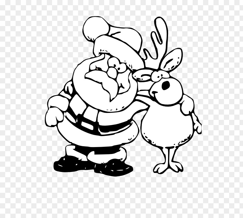Santa And Reindeer Clipart Rudolph GameStorm Paper Christmas Coloring Book PNG