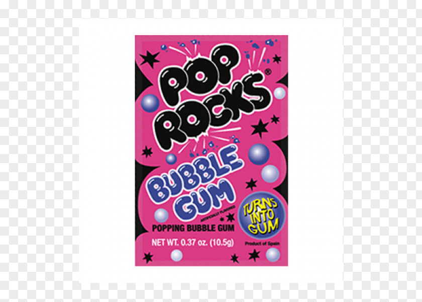 Chewing Gum Bubble Pop Rocks Candy Brand PNG