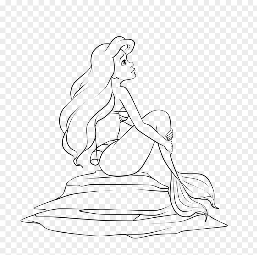 Disney Princess Ariel The Prince Sebastian Coloring Book PNG