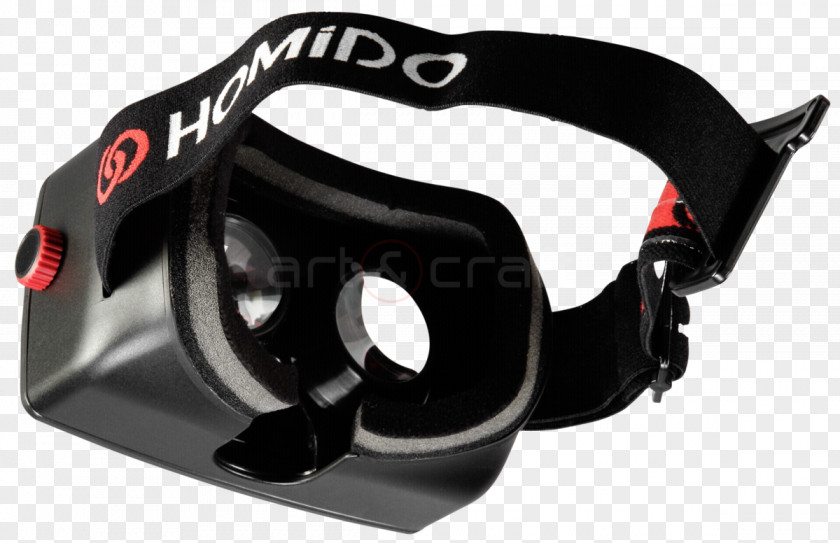 Virtual Reality Headset EVO Goggles Homido V1 PNG