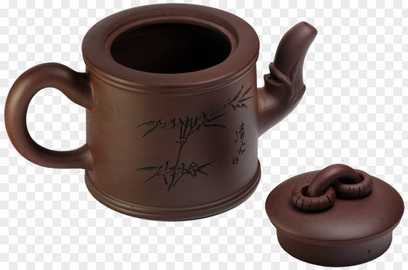 Yixing Coffee Cup Pottery Mug PNG