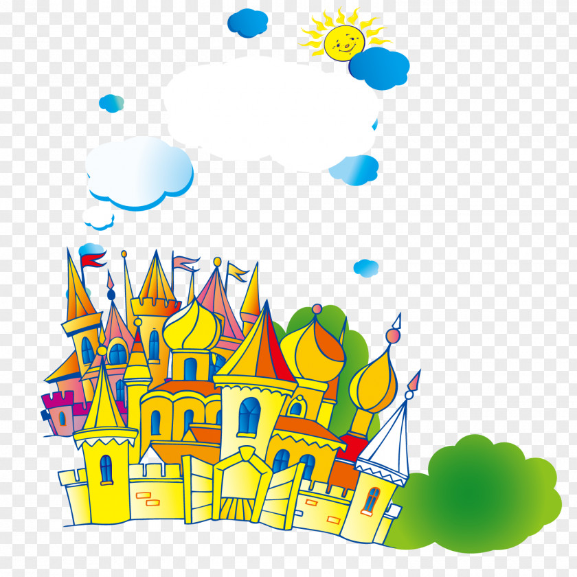 Dream Castle Illustration PNG