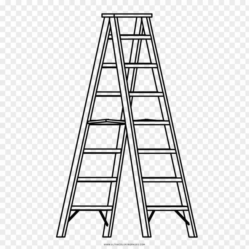 Ladder Drawing Stairs Coloring Book PNG